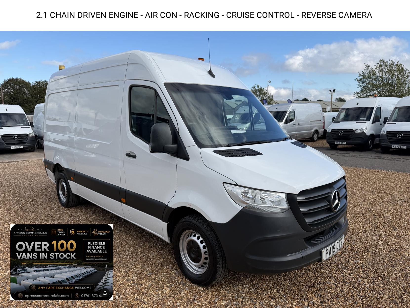 2019 Mercedes-Benz Sprinter 2.1 316 CDI Panel Van 5dr Diesel Manual RWD L2 H2 Euro 6 (163 ps)
