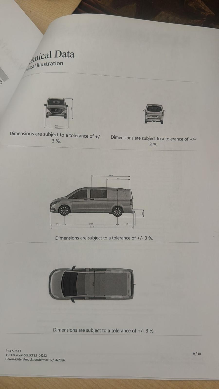 2026 Mercedes-Benz Vito 2.0 119 CDI SELECT Crew Van Double Cab 5dr Diesel G-Tronic RWD L3 Euro 6 (s/s) (190 ps) - Thumbnail 68