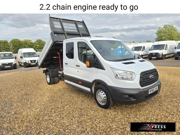 Ford Transit 2.2 TDCi 350 1-Way Double Tipper Double Cab 4dr Diesel Manual RWD L3 Euro 5 (1-Way, 1-Stop) (125 ps)