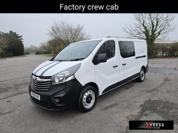 Vauxhall Vivaro 1.6 CDTi 2900 Crew Van Double Cab 5dr Diesel Manual L2 H1 Euro 6 (6 Seat) (120 ps)