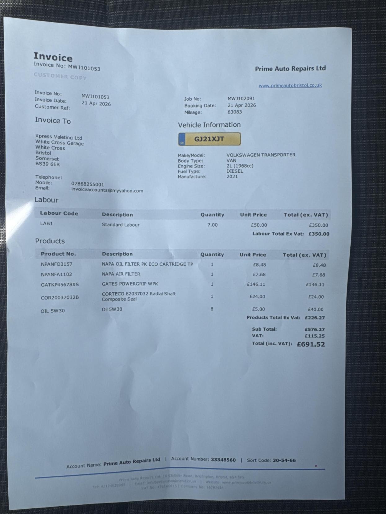 2021 Volkswagen Transporter 2.0 TDI T28 Startline Panel Van 5dr Diesel Manual FWD SWB Euro 6 (s/s) (110 ps) - Thumbnail 4