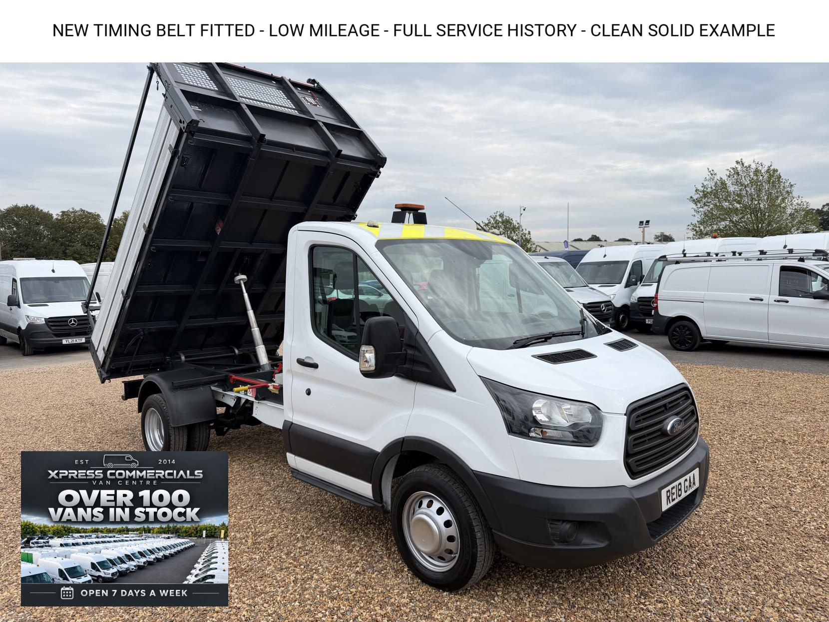 2018 Ford Transit 2.0 350 EcoBlue 1-Way Tipper 2dr Diesel Manual RWD L2 Euro 6 (1-Stop, DRW) (130 ps)