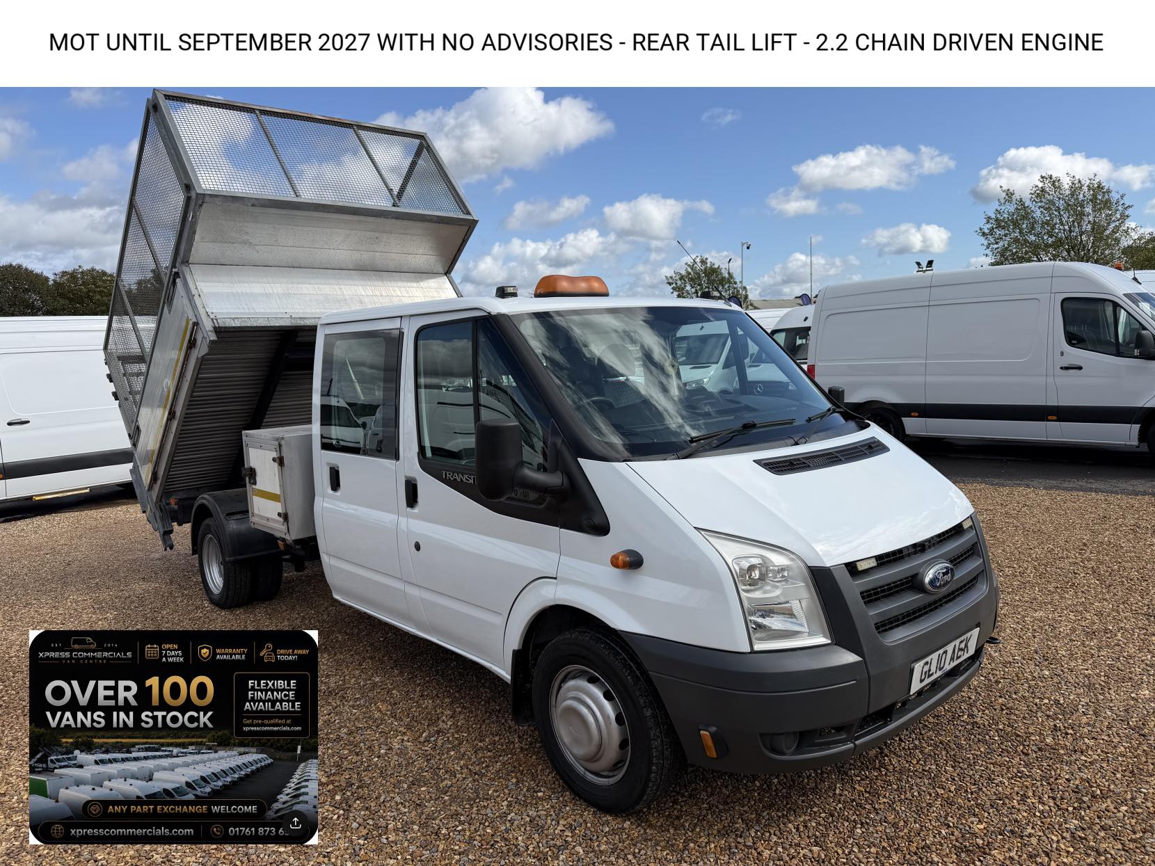 2010 Ford Transit 2.4 TDCi 350 Duratorq Chassis Cab 4dr Diesel Manual RWD L3 (DRW, DPF, 6Spd) (98 bhp)