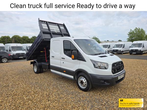 Ford Transit 2.0 350 EcoBlue 1-Way Double Tipper Double Cab 4dr Diesel Manual RWD L3 Euro 6 (1-Way, 1-Stop) (130 ps)