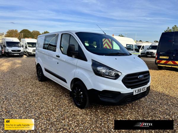 Ford Transit Custom 2.0 280 EcoBlue Crew Van Double Cab 5dr Diesel Manual L1 H1 Euro 6 (5 Seat) (105 ps)