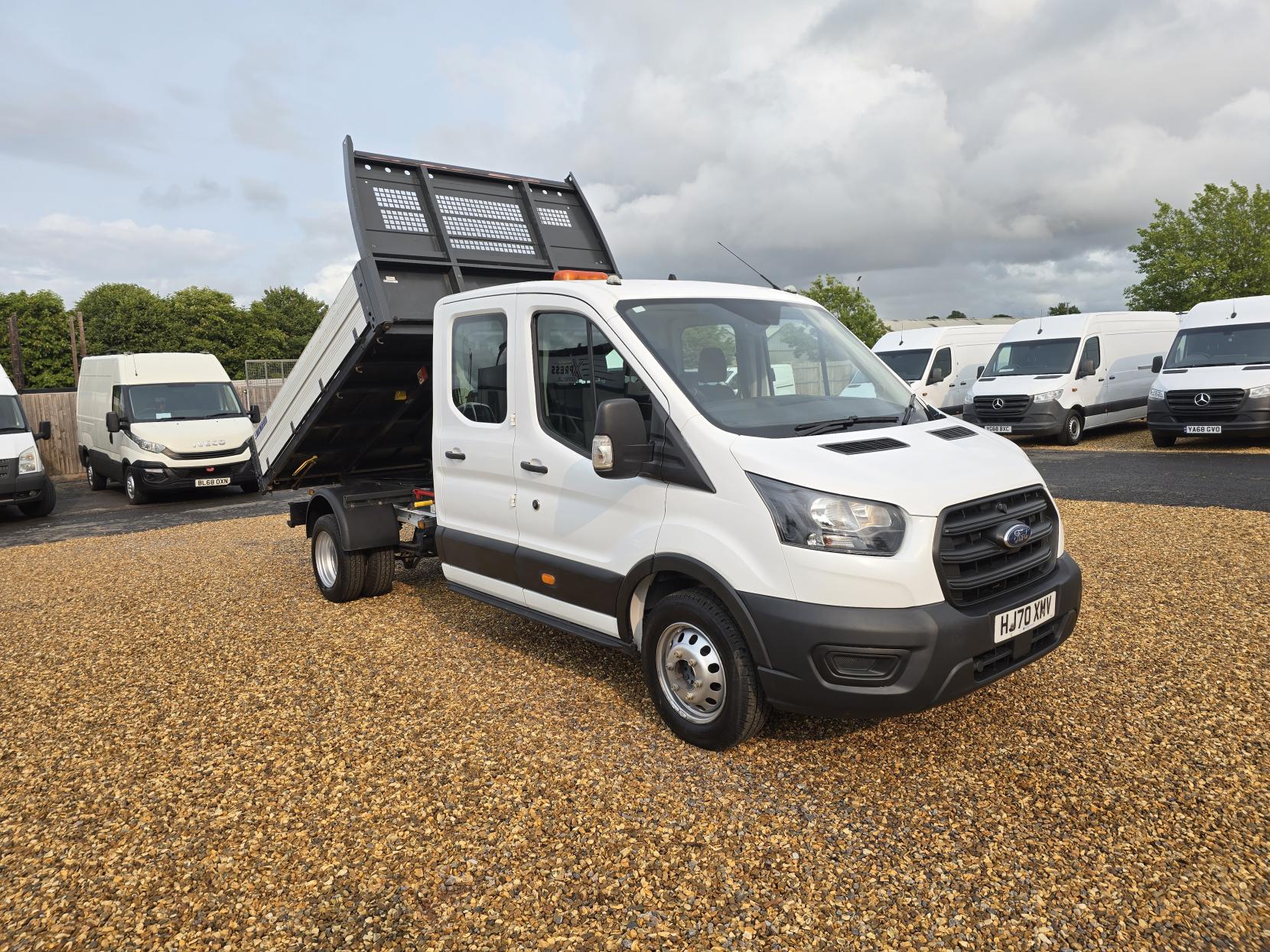 Ford Transit 2.0 350 EcoBlue Leader Tipper Double Cab 4dr Diesel Manual RWD L3 Euro 6 (s/s) (1-Way, Aluminium, 1-Stop) (130 ps)
