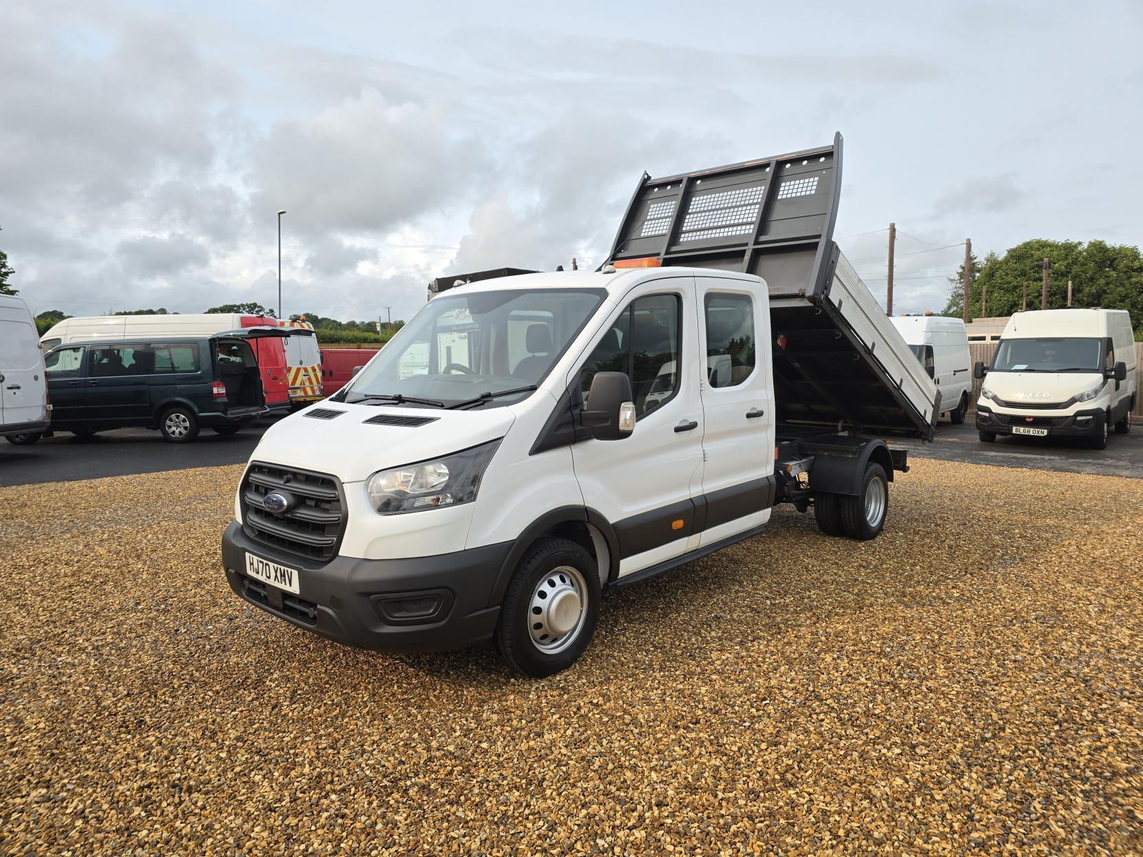 Ford Transit 2.0 350 EcoBlue Leader Tipper Double Cab 4dr Diesel Manual RWD L3 Euro 6 (s/s) (1-Way, Aluminium, 1-Stop) (130 ps)
