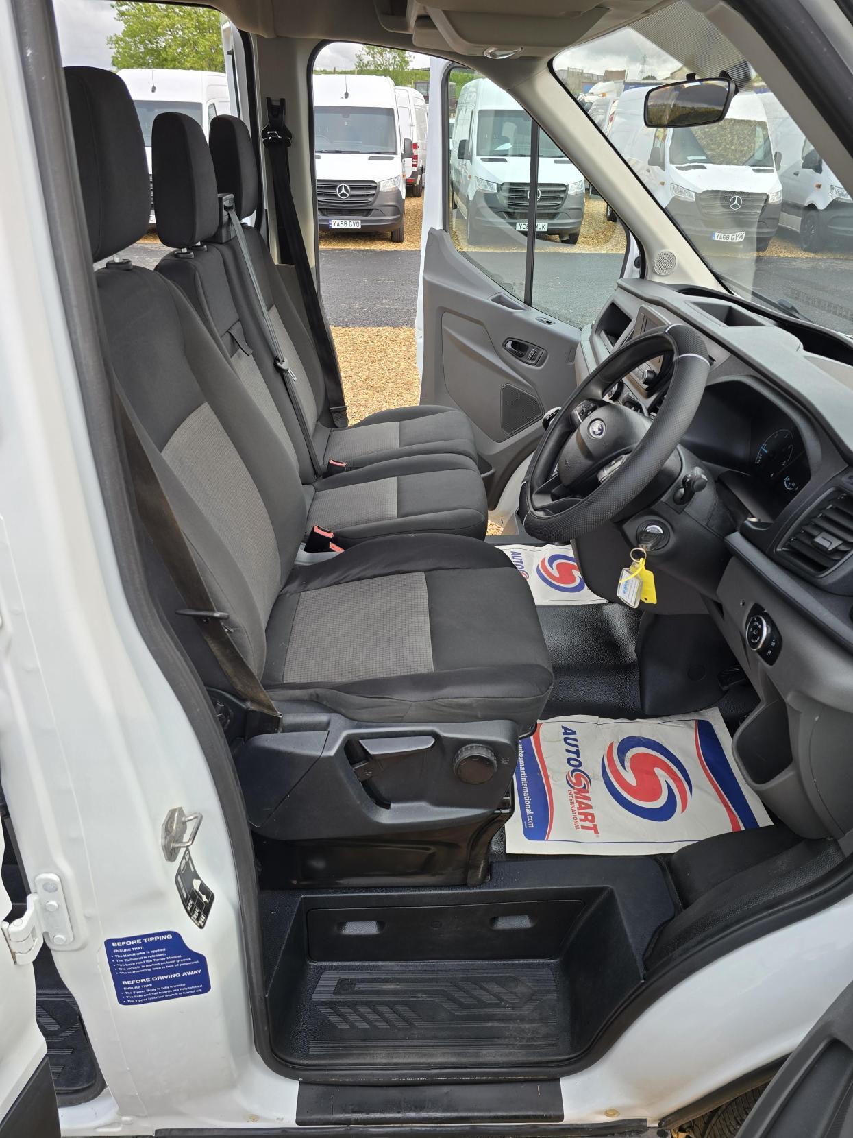 Ford Transit 2.0 350 EcoBlue Leader Tipper Double Cab 4dr Diesel Manual RWD L3 Euro 6 (s/s) (1-Way, Aluminium, 1-Stop) (130 ps)