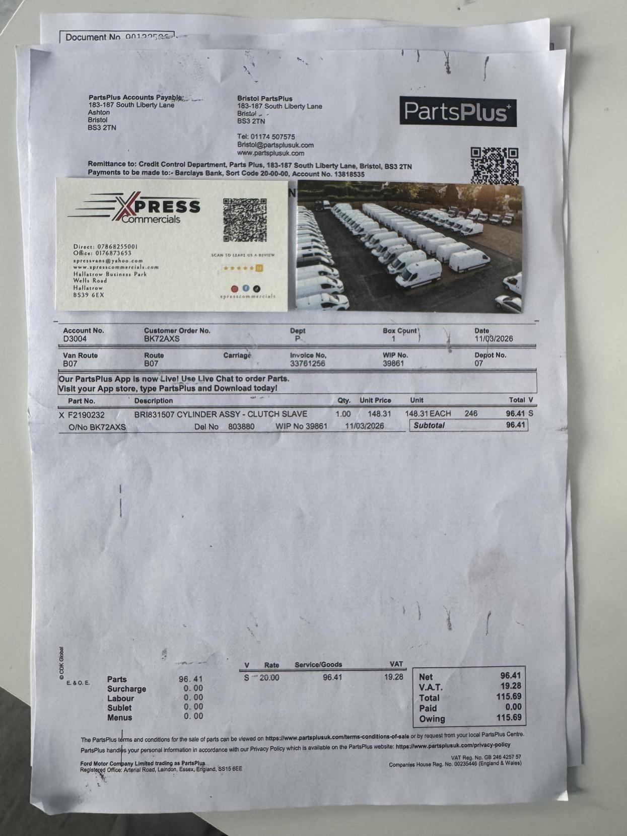 Ford Transit Connect 1.5 250 EcoBlue Limited Panel Van 5dr Diesel Manual L2 Euro 6 (s/s) (120 ps)