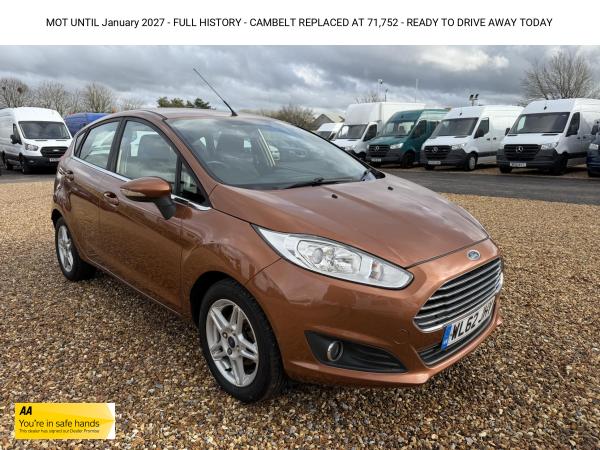 Ford Fiesta 1.0T EcoBoost Zetec Hatchback 5dr Petrol Manual Euro 5 (s/s) (100 ps)