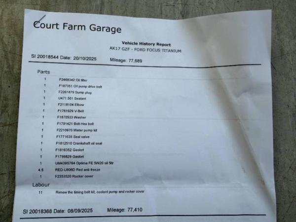 Ford Focus 1.0T EcoBoost Titanium Estate 5dr Petrol Auto Euro 6 (s/s) (125 ps)