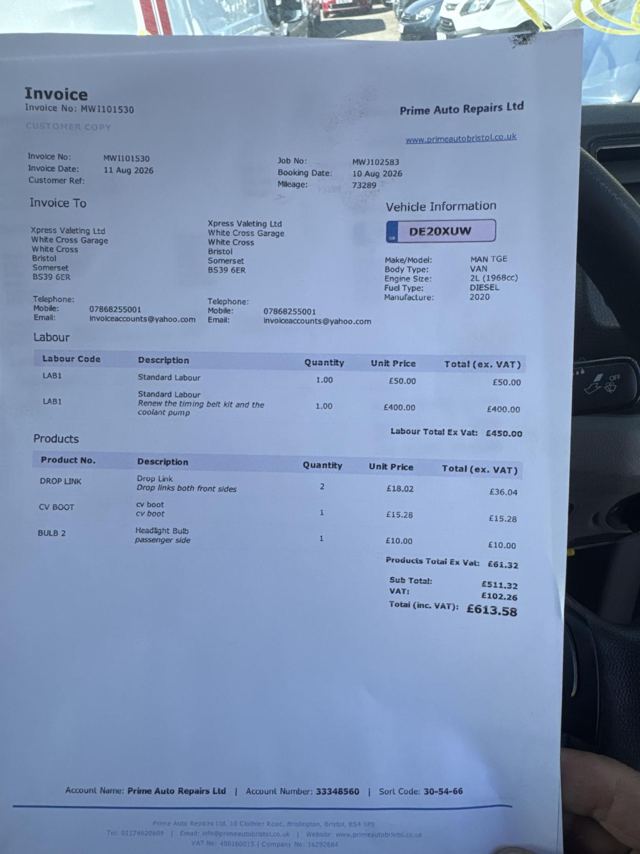 2020 MAN TGE 2.0 3140d Panel Van 5dr Diesel Manual FWD LWB High Roof Euro 6 (s/s) (140 ps) - Thumbnail 45