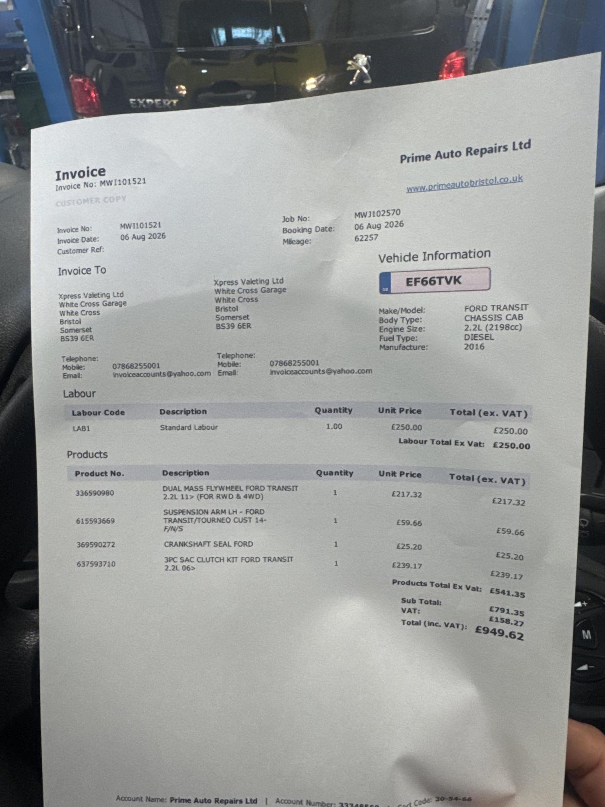 2016 Ford Transit 2.2 TDCi 350 Chassis Double Cab 4dr Diesel Manual RWD L3 H1 Euro 5 (DRW) (100 ps) - Thumbnail 59