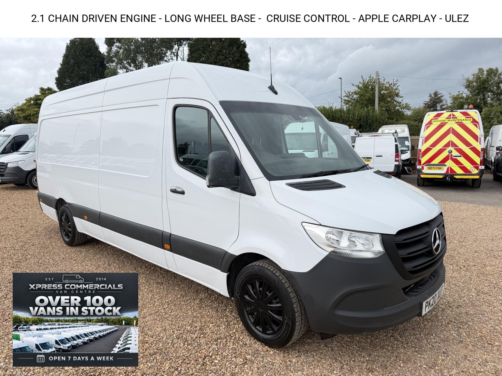 2020 Mercedes-Benz Sprinter 2.1 314 CDI Panel Van 5dr Diesel Manual RWD L3 H2 Euro 6 (143 ps)