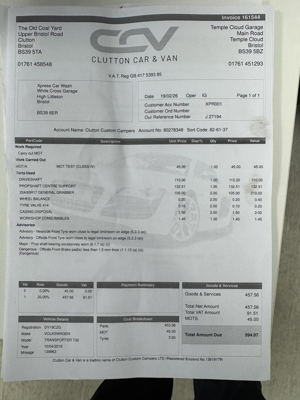 Volkswagen Transporter 2.0 BiTDI T32 BlueMotion Tech Window Van 4dr Diesel DSG 4Motion SWB Euro 6 (s/s) (204 ps)