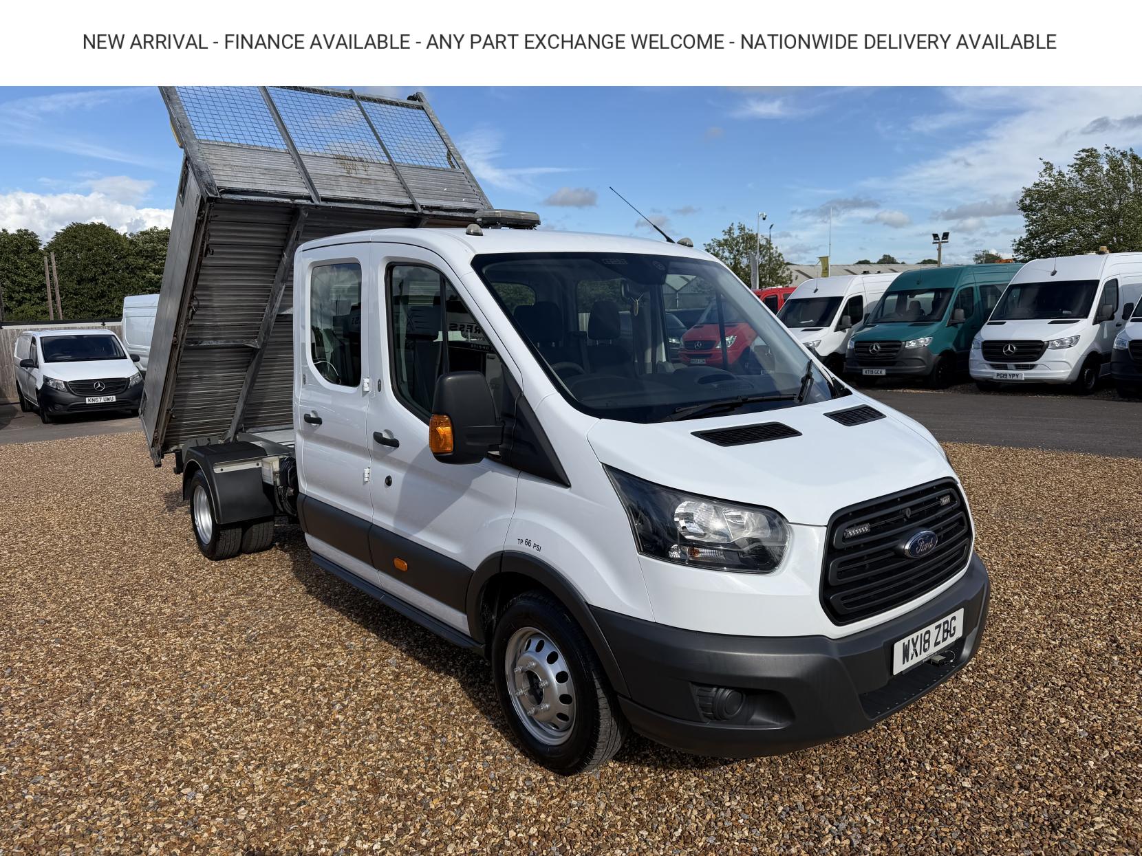 2018 Ford Transit 2.0 350 EcoBlue 1-Way Double Tipper Double Cab 4dr Diesel Manual RWD L3 Euro 6 (1-Way, 1-Stop) (130 ps) - Image 1