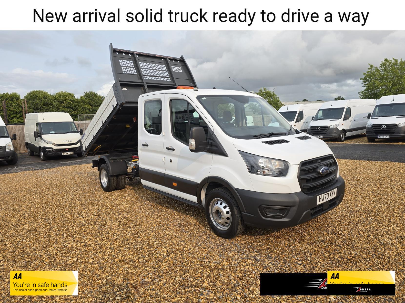 Ford Transit Transit 2.0 350 EcoBlue Leader Tipper Double Cab 4dr Diesel Manual RWD L3 Euro 6 (s/s) (1-Way, Aluminium, 1-Stop) (130 ps)