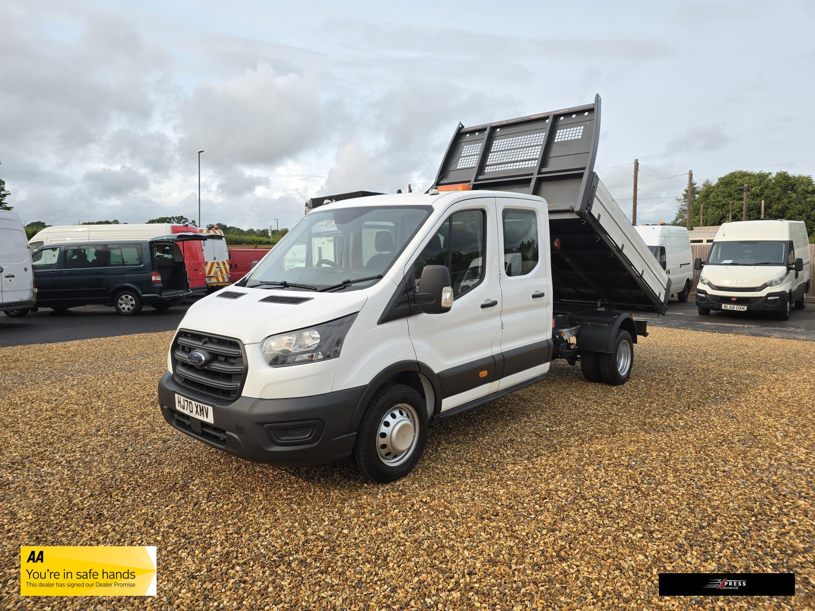 Ford Transit Transit 2.0 350 EcoBlue Leader Tipper Double Cab 4dr Diesel Manual RWD L3 Euro 6 (s/s) (1-Way, Aluminium, 1-Stop) (130 ps)