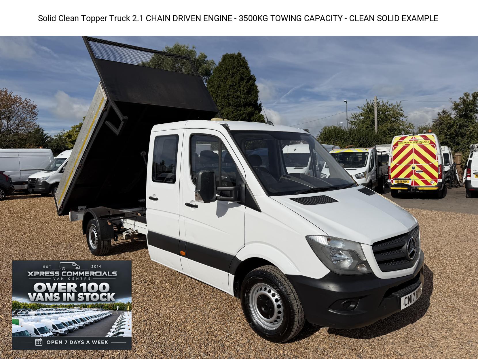 2017 Mercedes-Benz Sprinter 2.1 314 CDi BlueEFFICIENCY Tipper 2dr Diesel Manual RWD L2 (140 bhp)