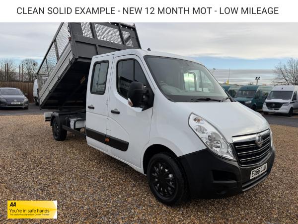 Vauxhall Movano 2.3 CDTi 3500 Dropside Tipper Double Cab 4dr Diesel Manual FWD L3 Euro 5 (125 ps)