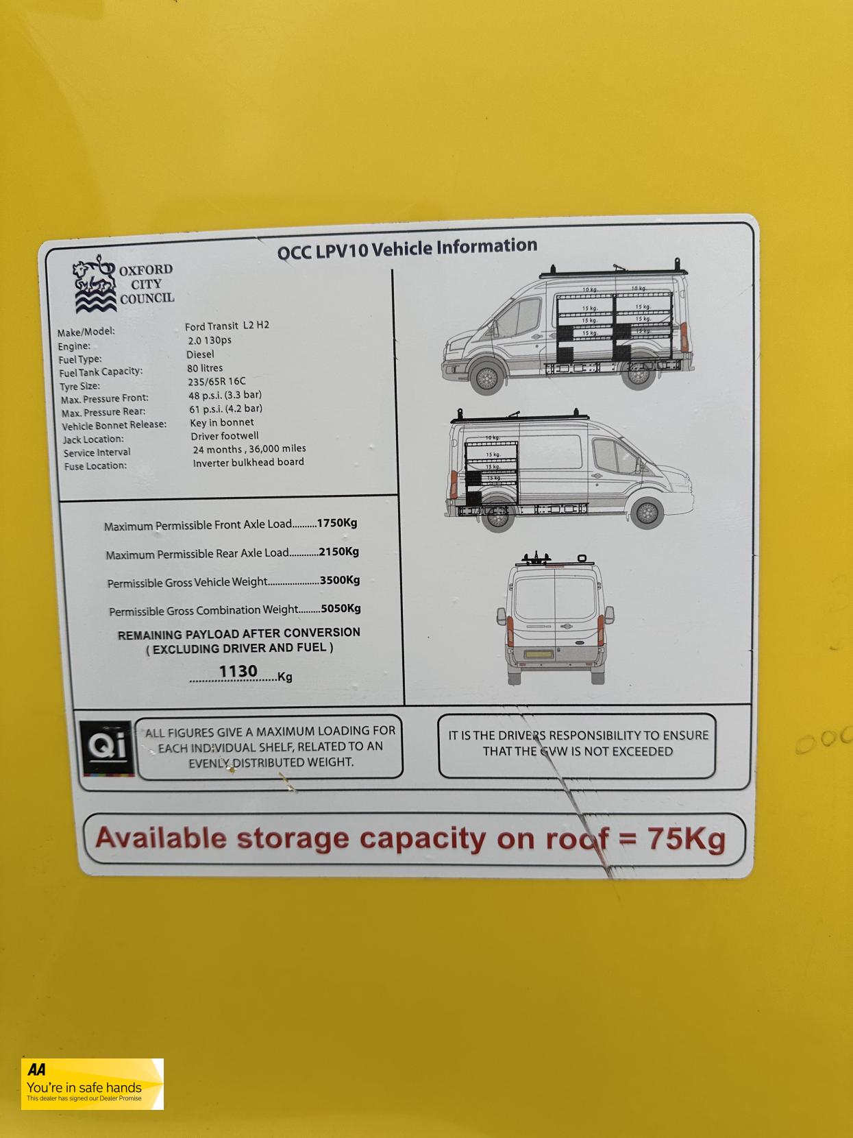 Ford Transit 2.0 350 EcoBlue Panel Van 5dr Diesel Manual FWD L2 H2 Euro 6 (130 ps)